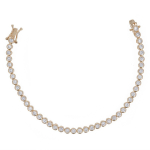 Les Tr&eacute;sors De Lily [R4755] - kullatud k&auml;ev&otilde;ru  Rivi&egrave;res de Cristal  valge kuld - 18 cm 4 mm valge