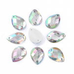 100 tk/koti &otilde;mblemine Lamedad kivid Hobuse Eye Akr&uuml;&uuml;lhelmed &Otilde;mble Strasskristallkivid Ise ise r&otilde;ivaste kaunistamiseks 13x18mm