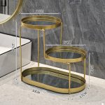 3 kihiline rauast hoiustamisrest meigikorraldaja Vannitoa organaizer Vannitoa hoidikud Riiul Vannitoatarvikud Riiulid