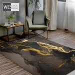 Suur must-kuldne abstraktne vaip elu- ja magamistuppa 120x160cm 1pcs