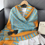 Lilletr&uuml;kiga sall Naiste moodne siidist sall, pikk, pehme pakett, simuleeritud siidist sall Naiste rannasall salli peapael 180x90cm