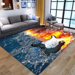 Moodne kodu Mood elutoa vaip Magamistoa vaip 3D kitarr Kodukaunistused P&otilde;randavaip Flanell Libisemiskindel pehme karvane vaip Vannitoa libisemisvastane matt 50cm x 80cm