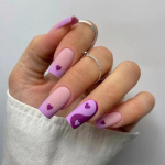 24 tk/komplekt Quick Nails Purple Love Tai Chi False Nials kleebis Kantav veekindel manik&uuml;&uuml;r viimistletud k&uuml;&uuml;ned