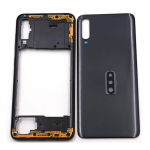 Samsung Galaxy A70 2019 A705 SM-A705F keskmise raami plaadi raam A70 aku tagaluuk koos kaamera objektiiviga must