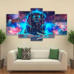5 paneeli Abstraktne L&otilde;vi udukogu L&otilde;vi t&auml;htkuju l&otilde;uend maalimine loomade plakatid ja tr&uuml;kised Elutoa kodukaunistus Ilma raamita 20x35cm*2 20x45cm*2 20x55cm*1