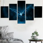 5 t&uuml;kki seinakunsti l&otilde;uendimaal loomaplakat lendav &ouml;&ouml;kull kodu kaunistamiseks pildid moodne elutuba raam modulaarne 20X35 20X45 20X55cm