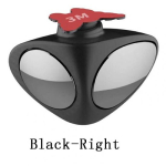 2 in 1 Car Blind Spot Mirror Wide Angle Mirror 360 Rotation Adjustable Convex Rear View Mirror View front wheel Auto Car Black-Right black