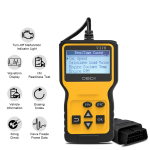 OBD2-skanner OBD-koodilugeja ja skaneerimisriistad Automootori diagnostika skanneri t&ouml;&ouml;riist k&otilde;igile OBDII-protokolliga autodele 15.5x8.5x2.5cm kollane