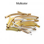 50-100 tk/partii 25-30 mm triibuline vaskkurv toru vaher&otilde;ngas helmed pistikud meisterdamiseks ehete valmistamiseks k&auml;ev&otilde;ru kaelakee tarvikud 3x30mm 100pcs