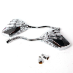 Free shipping Universal Motorcycle Scooter Back Side Mirror Modification Skull Craw Shadow Rear View Mirrors Pair 8mm must