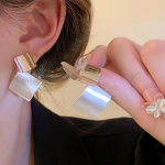 Chic Exaggerate Simple Big Square Drop K&otilde;rvar&otilde;ngad Naistele Trendikas Metal Charm Punk K&otilde;rvar&otilde;ngad 2023 Statement Party K&otilde;rva Ehted Kingitused