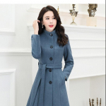 S&uuml;gis- ja talvine draakon Phoenix villane mantel, seisev krae keskmise pikkusega mantel, naiste soov Korea v&auml;ljaanne v&ouml;&ouml; kontrast XXL