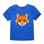 3D Print Fox Laste Puuvillane T-s&auml;rk Poiste T-s&auml;rk Suvised s&auml;rgid poistele L&uuml;hikeste varrukatega Multifilmid Lasteriided Spordis&auml;rk 100