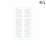 2023 Alumiste kunstripsmete t&auml;toveeringu kleebised Naistele Ripsmekleebised T&uuml;drukutele Silmakleebised Meigit&ouml;&ouml;riistad