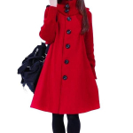 Naiste mood Talvine soe nahkhiir pikk mantel Lahtine kampsun jakk Trench mantel Plus Size XXXXXL punane