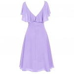 (Dida) Naiste pidulik pulmaline pruutneitsi k&otilde;rge v&ouml;&ouml;kohaga peokleit ballile XXL lilla