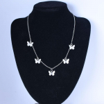 Clavicle L&uuml;hike Punk Kuldne H&otilde;bedane Liblikekett Kaelakee Gooti ehted Ripats Naiste T&uuml;drukute Kingitus Uus mood silver