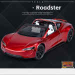 1/24 Scale Roadster Diecast automudeli m&auml;nguasi, tagasit&otilde;mmatav m&auml;nguasi koos heli ja valgusega lastele V&auml;ikelastele poistele T&uuml;drukutele Kingikogu 1/24-19.7x8x5.3cm punane