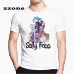 Meeste naljaka tr&uuml;kiga Sally Face T-s&auml;rk Unisex suvine vabaaja T-s&auml;rk HCP4553 XS valge