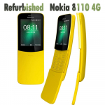 Renoveeritud Nokia Originaal Nokia 8110 4G Mobiiltelefon 2 SIM-kaardiga No charger kollane
