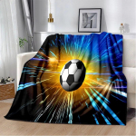 3d jalgpall Jalgpall Sport Siluett Muster manta diivanvoodikate pehme tekk pleed Pehme soe flanell Viska Tekid F&auml;nnile kingitus 150cm x 200cm