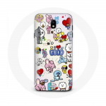 &Uuml;mbris Samsung Galaxy S4 BTS Bangtan Sonyeondan BT21 Van Tata Chimmy Cooky Rj Koya Mang Et Shooky jaoks