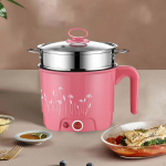 Elektrilised potid Mitmeotstarbeline kaasaskantav nuudlipliit lihat&uuml;kkide valmistamiseks &Uuml;hekihiline roosa Single Layer Pink