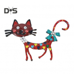 Imearmas kassikujuline pross, v&auml;rviline emailiga kunstp&auml;rlkivist n&otilde;el &uuml;likond rev&auml;&auml;rim&auml;rk vabaaja aksessuaarid sinine