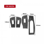 4 tk Mazda 3 AXELA autoakna t&otilde;stepaneeli jaoks, katte katte kleebised auto salongi tarvikud s&uuml;sinikkiust Left-hand Drive