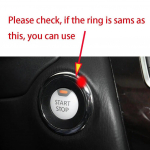 Car Engine Start Stop Decoration Ring Sticker For Infiniti Q50 Q60 QX50 QX60 QX80 etc Auto Accessories Red color