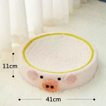 Scratcher Pad Bowl Lemmikloomatarvikud Kasside papist voodi kassi kraapimislaud kassipoegade kiisu sisekassidele v&auml;ikestele keskmise suurusega suurtele kassidele khaki