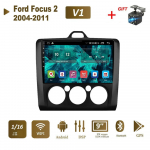 9 inch Android Car Radio For Ford Focus 2 3 Exi MT AT Mk2 Mk3 2004-2011 2Din GPS Carplay Video Navigation Screen Black 1+16GB MT must