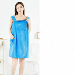 Kantav vannir&auml;tik imav korallifliisist vanniseelik hommikumantel Pehme m&auml;hisega rindkere mikrokiust r&auml;tik 80&times;135cm