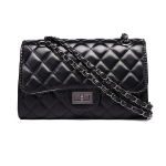 Naiste &uuml;hev&auml;rviline &uuml;he &otilde;lakotiga pehmest nahast messenger-kott kontoridaamile, kerge ostukott, mustad kotid 26*9*16cm must