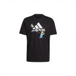 Adidas Koomiksianime Prindiga &Uuml;mmarguse Kaelusega Vabaaja L&uuml;hikeste Varrukatega T-s&auml;rk Meeste Topid Must GS6314 L