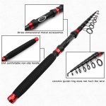 LEOFISHING 1,8&ndash;3,0 M teleskoop&otilde;ngeritv 30T k&otilde;rge s&uuml;sinikusisaldusega v&otilde;ll, 6 kihti s&uuml;sinikkiudu Max Pull 10 kg kedrav magevee merevee jaoks 2.7 m