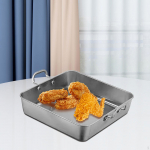 Lame suupistetaldrik k&auml;epidemetega friikartulid, k&uuml;psetusn&otilde;ud, mitmeotstarbeline serveerimine k&uuml;psetamiseks 21x21cm h&otilde;be