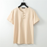 Meeste l&uuml;hikeste varrukatega T-s&auml;rk puuvillane ja linane vabaaja meeste T-s&auml;rk &uuml;hev&auml;rviline suves&auml;rk hingav 7XL elevandiluuvalge