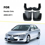 Car Fender Front Rear 4pcs ste FOR Honda Civic 2006-2011 Mudguard Fenders Mud Flap Guard Splash Car Accessories Auto Mudflaps must