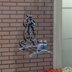 Garden Hose Holder Durable Vintage Pattern Easy to Install Cast Iron Heavy Duty Water Style A