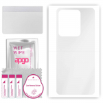 apgo Ultra Clear Protective Skin Sticker for the back compatible with Vivo X80 Lite, Wrap Film, Hydrogel Film, Flexible, Soft TPU with positioning lay