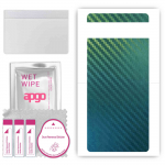 apgo Protective Skin Sticker for the back compatible with Google Pixel 6a, Wrap Film, Foil, Vinyl - Pattern Carbon Chameleon CAKA1