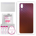 apgo skin sticker film foil vinyl for the BACK compatible with Huawei P20, scratch-resistant, easy to install - Carbon Chameleon CAKA5