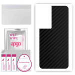 apgo Protective Skin Sticker for the back compatible with TCL 40 NXTpaper, Wrap Film, Foil, Vinyl - Pattern Carbon Black