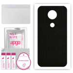 apgo Protective Skin Sticker for the back compatible with Motorola Moto E5 Plus, Wrap Film, Foil, Vinyl - Pattern Matrix