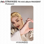Hulkuvate laste seitsmenda minialbumi Maxident ametlik fotokaardi n&auml;okleebis KPOP K-POP Hyunjin - Photocard #03