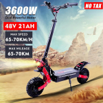 Sunnigoo X7 3600W kahe mootoriga t&auml;iskasvanute elektriline roller 48v 21h tippkiirus 65-70km/h 10tollised maastikurehvid S&otilde;iduulatus 60km 3600W-48V-21Ah-X7-T*