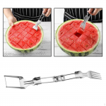 Watermelon Fork Slicer Cutter Easy to Use Cutting Tool 2 Head Divider Fruits Melon