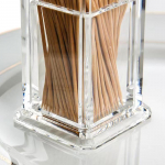 Hambaorgi karp Paksendatud akr&uuml;&uuml;l L&auml;bipaistev Ruudukujuline Kaasaskantav hoiukarp 4.8*7.6cm