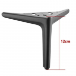 4 tk/komplekt metallm&ouml;&ouml;bli jalad 120/150/190mm kapi diivani jalalaud, telerikapi jaoks kapi jalgade tugi M&ouml;&ouml;bli tarvikud Black 12CM